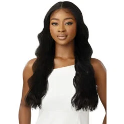 Perruque Lacefront Wavy Sans Colle Elanor - Outré -Evolve Cosmetiques perruque sans colle wavy lace front noir outre perfect hairline elanor