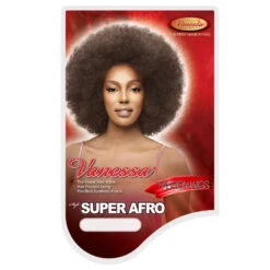 Perruque Kinky Super Afro - Vanessa -Evolve Cosmetiques perruque super afro kinky curly noir vanessa hair packaging