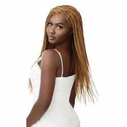 Perruque Lace Wig Tressée 13X4 Blonde Knotless Square Part Braids - Outré