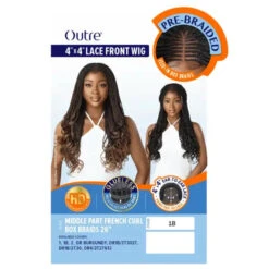 Perruque Tressée French Curl Box Braids - Outré -Evolve Cosmetiques perruque tressee french curls lace hd outre middle part french curl box braids