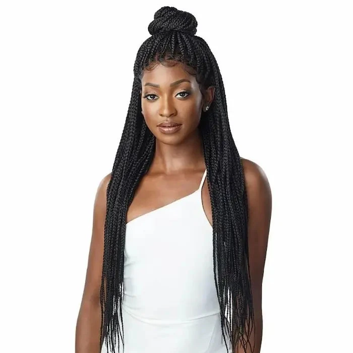 Perruque Lace Frontal Wig Tressée Knotless Square Part Braids - Outré 4 Perruque Lace Frontal Wig Tressée Knotless Square Part Braids - Outré – Image 2
