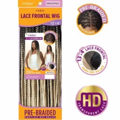 Perruque Lace Frontal Wig Tressée Knotless Square Part Braids - Outré 11 Perruque Lace Frontal Wig Tressée Knotless Square Part Braids - Outré -Evolve Cosmetiques perruque tressee outre 13x4 braided lace frontal wig knotless square part braids