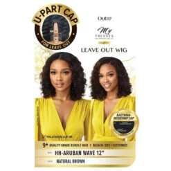 Perruque U-Part Naturelle Bouclée Aruban Wave - Outré 12 Perruque U-Part Naturelle Bouclée Aruban Wave - Outré -Evolve Cosmetiques perruque u part naturelle bob bouclee aruban wave outre