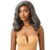 Perruque Lace Front Yaki Neesha 202 - Outré -Evolve Cosmetiques perruque yaki grise lace front neesha 202 outre ht silver brown