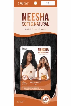 Perruque Lace Front Noire Neesha 209 - Outré 9 Perruque Lace Front Noire Neesha 209 - Outré -Evolve Cosmetiques perruque yaki wavy lace front wig outre neesha 209 noire packaging