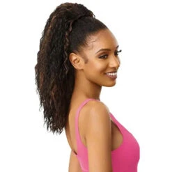 Postiche Wavy Vanna - Outré Pretty Quick Pony -Evolve Cosmetiques ponytail wavy yaki outre vanna
