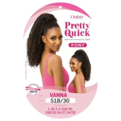 Postiche Wavy Vanna - Outré Pretty Quick Pony -Evolve Cosmetiques ponytail wavy yaki postiche outre vanna