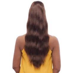 Postiche Long Ondulé Gatow - Vanessa -Evolve Cosmetiques postiche ponytail ondule couleur chocolat vanessa hair gatow dos