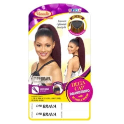 Postiche Yaki Straight Brava - Vanessa -Evolve Cosmetiques postiche ponytail yaki straight vanessa hair delta cap brava
