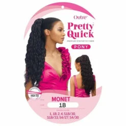 Postiche Queue De Cheval Long Monet - Outré -Evolve Cosmetiques postiche queu de cheval noir outre long monet