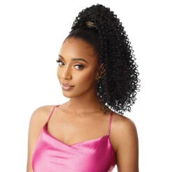 Postiche Queue De Cheval BOHEMIAN COILS 18 Pouces - Outré -Evolve Cosmetiques postiche queue de cheval boucle curly pretty quick wrap pony outre bohemian coils 18 pouces