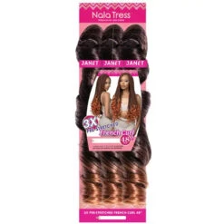 Mèches Pour Braids 3X French Curl - Janet Collection 10 Mèches Pour Braids 3X French Curl - Janet Collection -Evolve Cosmetiques rajouts pour braids french curl janet collection 3x pre stretched 48