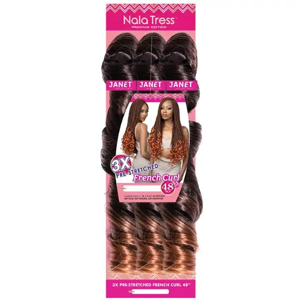 Mèches Pour Braids 3X French Curl - Janet Collection 5 Mèches Pour Braids 3X French Curl - Janet Collection – Image 3