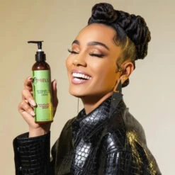 Crème Coiffante Multivitaminée Rosemary Mint - Mielle Organics -Evolve Cosmetiques rosemary minbt daily styling creme mielle organics mannequin