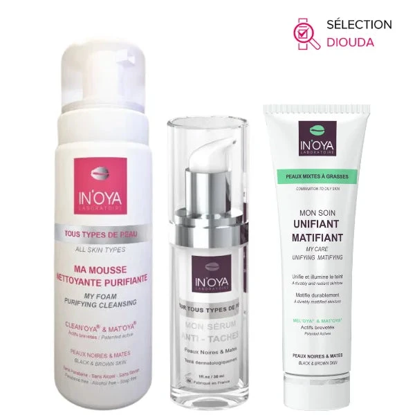 Routine Eclat Et Pureté Des Peaux Grasses INOYA 3 Routine Eclat Et Pureté Des Peaux Grasses INOYA