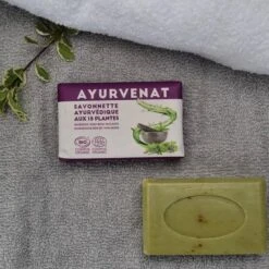 Savon Bio Ayurvédique Aux 18 Plantes - Ayurvenat -Evolve Cosmetiques savon ayurvedique aux 18 herbes bio ayurvenat sno532 601059