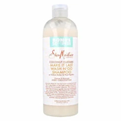Shampooing Wash And Go Coconut Custard - Shea Moisture -Evolve Cosmetiques shampooing sans sulfate coconut custard wash n go shea moisture 577 ml