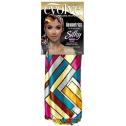 Foulard De Tête Silky Wrap Scarf - Evolve -Evolve Cosmetiques silky wrap scarf geometric 2