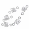 Lot De 5 Spirales Ressorts Pour Braids Et Locks -Evolve Cosmetiques spirales ressorts courtes argent