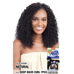 Tissage Bundle Deep Wave 7pcs - Model Model -Evolve Cosmetiques tissage bundle deep curl naturel human hair wet wavy model model